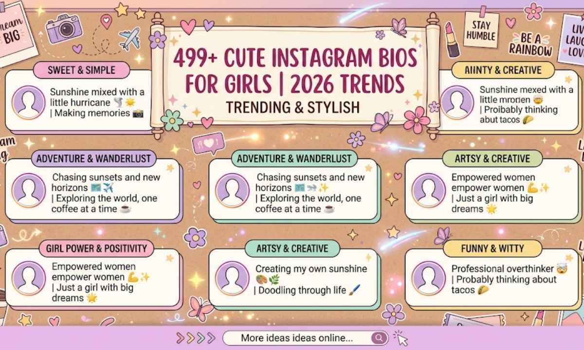 Cute Instagram Bio for Girls