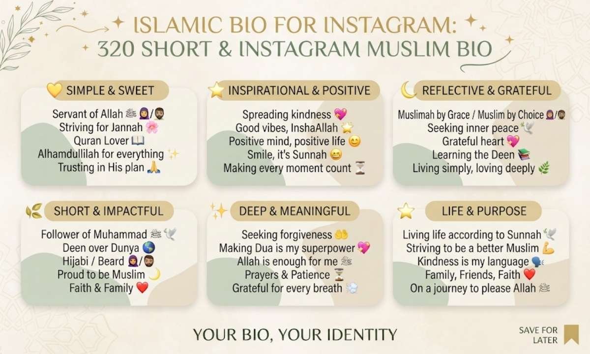 Islamic Bio for Instagram