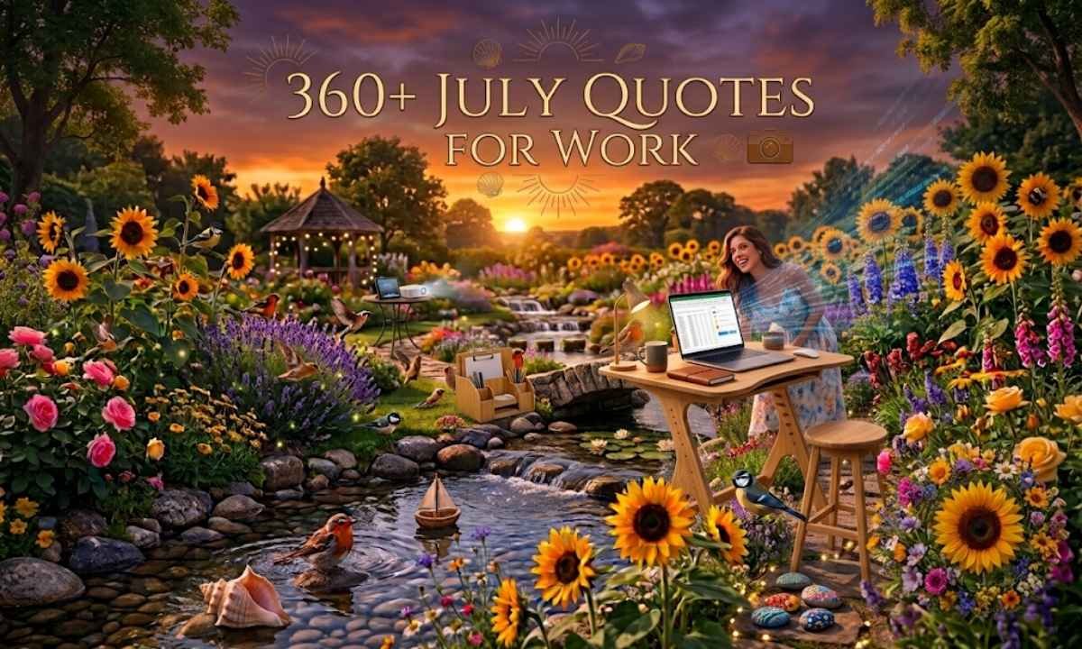 July Quotes for Work