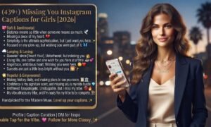 Missing You Instagram Captions for Girls