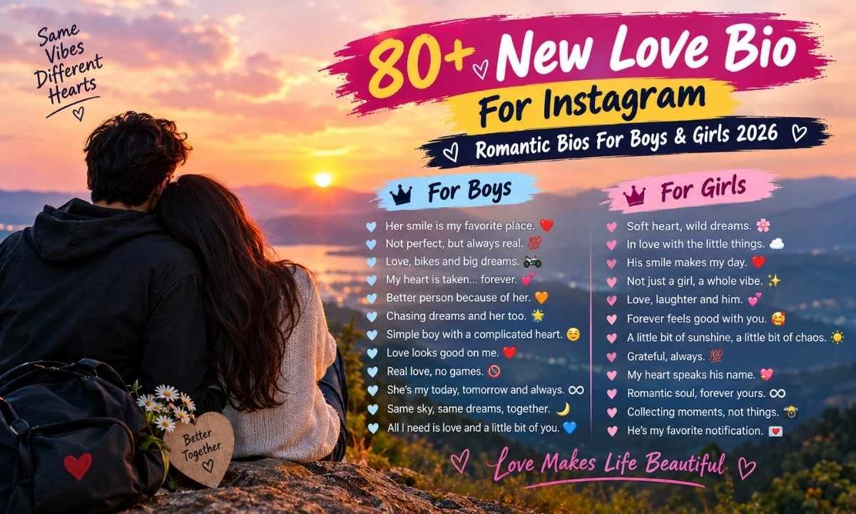 New Love Bio For Instagram