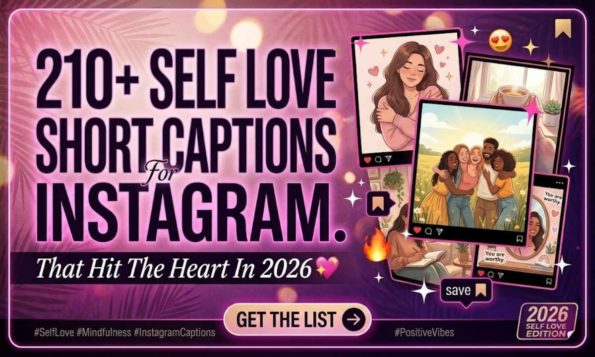 Self Love Short Captions For Instagram That Hit The Heart In 2026