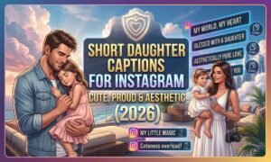 Short Daughter Captions for Instagram Cute, Proud & Aesthetic