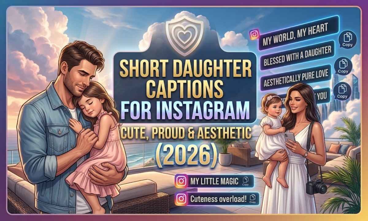 Short Daughter Captions for Instagram Cute, Proud & Aesthetic