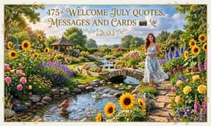 Welcome July Quotes, Messages and Cards