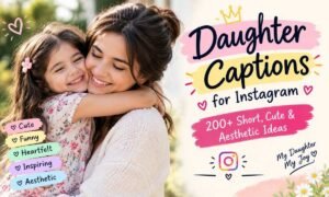 Daughter Captions for Instagram